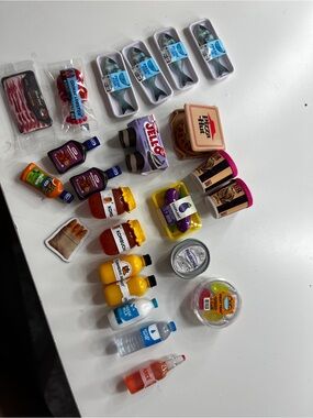 Mini brands fill the fridge